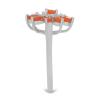 BUY STERLING SILVER ORANGE ETHIOPIAN OPAL WITH WHITE ZIRCON GEMSTONE RING 