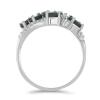 BUY SILVER NATURAL BLACK ETHIOPIAN OPAL WITH WHITE ZIRCON GEMSTONE RING