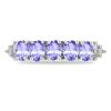BUY  NATURAL TANZANITE GEMSTONE RING IN 925 SILVER 