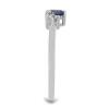 BUY NATURAL IOLITE WITH WHITE ZIRCON GEMSTONE RING 
