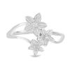 BUY DIAMOND DOUBLE CUT GEMSTONE RING IN STERLING SILVER 