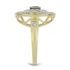 BUY 925 SILVER NATURAL EMERALD WITH WHITE ZIRCON GEMSTONE RING 