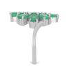 BUY NATURAL EMERALD  GEMSTONE RING IN STERLING SILVER 