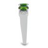 BUY NATURAL CHROME DIOPSIDE WITH WHITE ZIRCON GEMSTONE RING IN 925 SILVER 