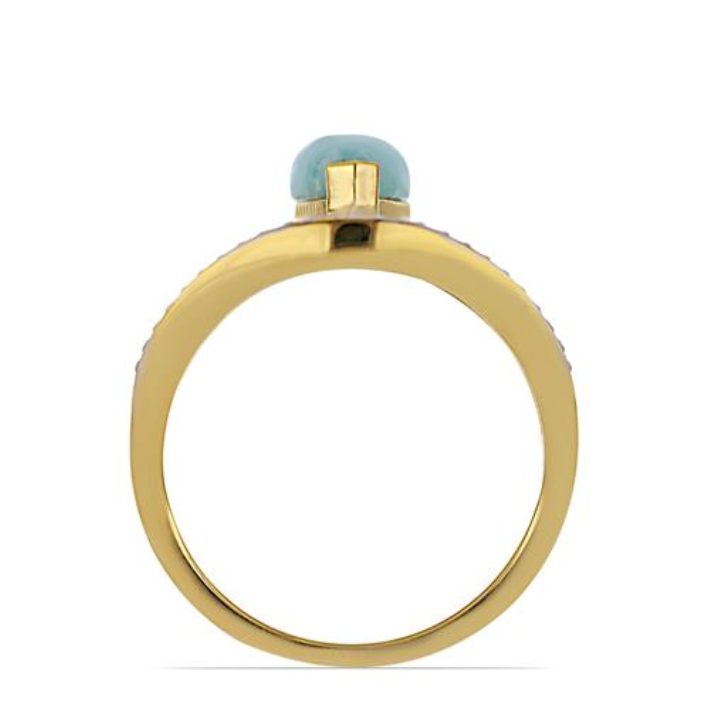 BUY 925 SILVER NATURAL TURQUOISE  GEMSTONE ENAMEL RING 