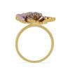 BUY 925 SILVER NATURAL PINK TOPAZ WITH WHITE ZIRCON GEMSTONE ENAMEL RING 