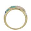 BUY STERLING SILVER NATURAL AFRICAN WHITE TOPAZ GEMSTONE ENAMEL RING 