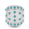 BUY 925 SILVER NATURAL BLUE TURQUOISE GEMSTONE ENAMEL RING 
