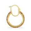 BUY 925 SILVER NATURAL MULTI TOURMALINE GEMSTONE ENAMEL EARRINGS 