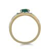 BUY 925 SILVER NATURAL GREEN ONYX WITH WHITE ZIRCON GEMSTONE ENAMEL RING 