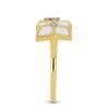 BUY AFRICAN WHITE TOPAZ GEMSTONE ENAMEL RING IN STERLING SILVER 