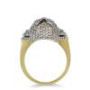 BUY STERLING SILVER NATURAL EMERALD WITH WHITE ZIRCON GEMSTONE ENAMEL RING 