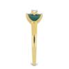 BUY 925 SILVER  AFRICAN WHITE TOPAZ GEMSTONE ENAMEL RING 