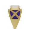 BUY 925 SILVER NATURAL RAINBOW MOONSTONE GEMSTONE ENAMEL RING 