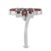 BUY 925 SILVER NATURAL GARNET GEMSTONE CLUSTER RING 