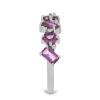 BUY 925 SILVER NATURAL RHODOLITE GEMSTONE CLUSTER RING 