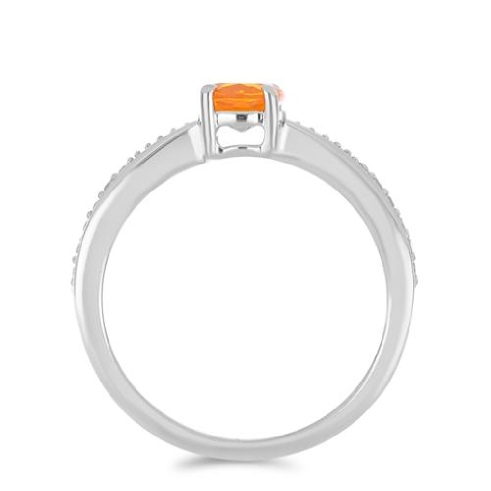 BUY 925 SILVER NATURAL ORANGE ETHIOPIAN OPAL GEMSTONE RING 
