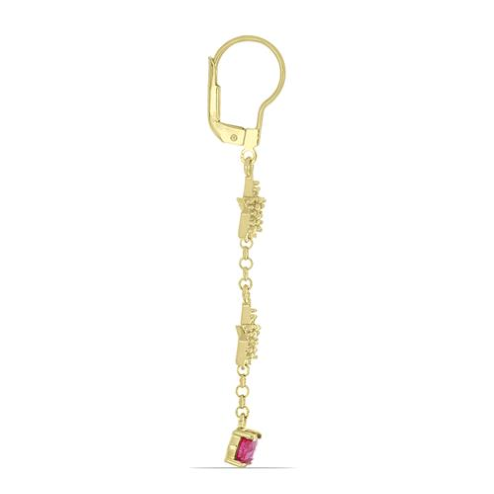 BUY 925 SILVER NATURAL INDIAN RUBY GEMSTONE EARRINGS 