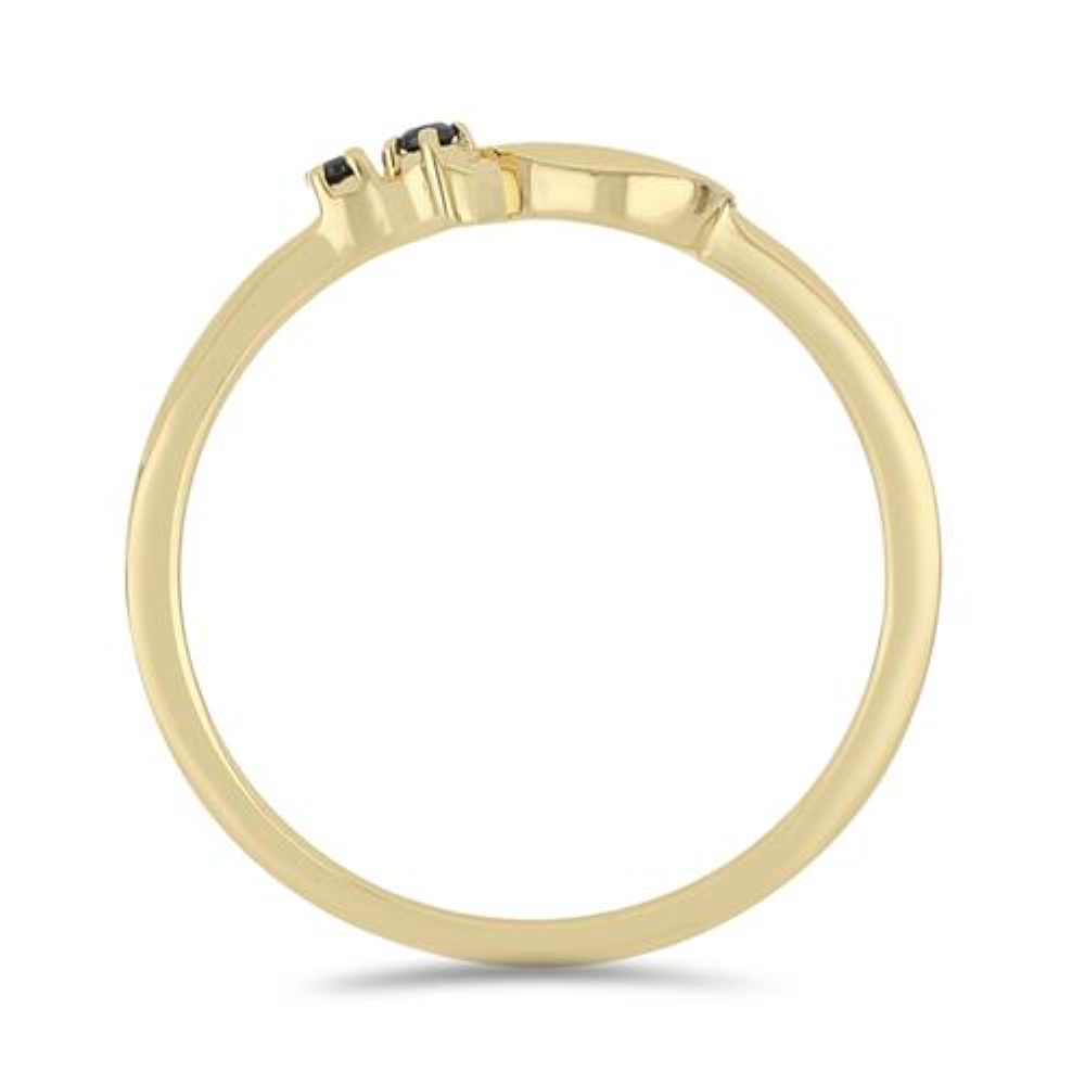 BUY NATURAL BLACK SPINEL GEMSTONE RING IN 925 SILVER 