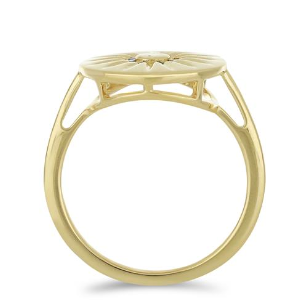 BUY STERLING SILVER NATURAL BLACK SPINEL GEMSTONE RING