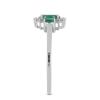 BUY 925 SILVER SAKOTA EMERALD THREE STONE  RING