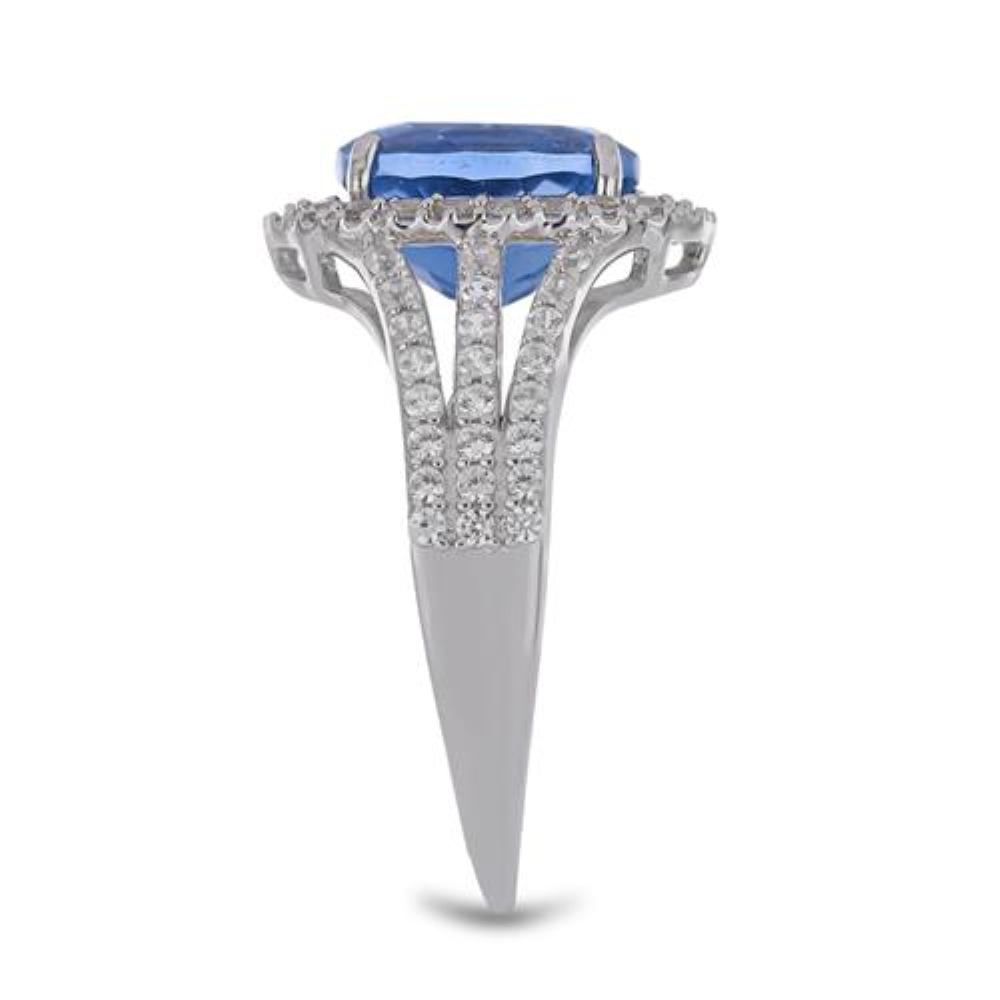 BUY 925 STERLING SILVER CLOUR CHANGE FLUORITE GEMSTONE RING