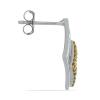 B2B STERLING SILVER YELLOW DIAMOND GEOMETRIC EARRINGS – JEWELPIN EXPORTER