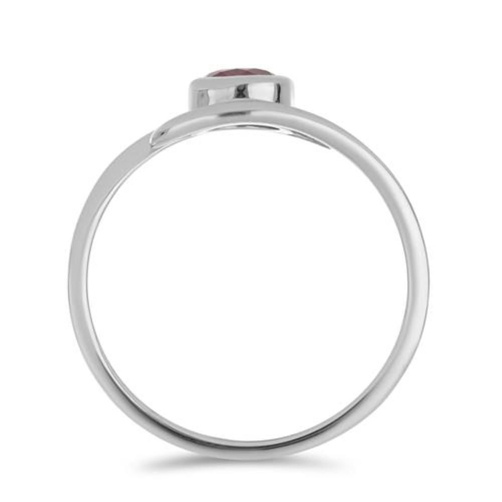 BUY 925 SILVER NATURAL RUBY GLASS FILLED GEMSTONE RING