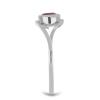 BUY 925 SILVER NATURAL RUBY GLASS FILLED GEMSTONE RING – MINIMAL SINGLE-STONE DESIGN | JEWELPIN