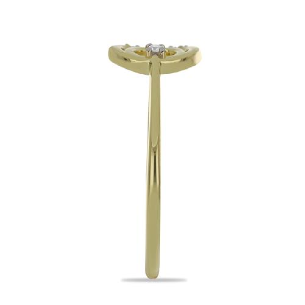 BUY REAL DIAMOND DOUBLE CUT GEMSTONE RING IN GOLD PLATED