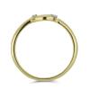 BUY REAL DIAMOND DOUBLE CUT GEMSTONE RING IN GOLD PLATED