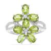 BUY STERING SILVER NATURAL PERIDOT GEMSTONE RING 