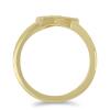 NATURAL PINK TOPAZ HEART RING IN GOLD PLATED 925 SILVER – STARBURST DESIGN