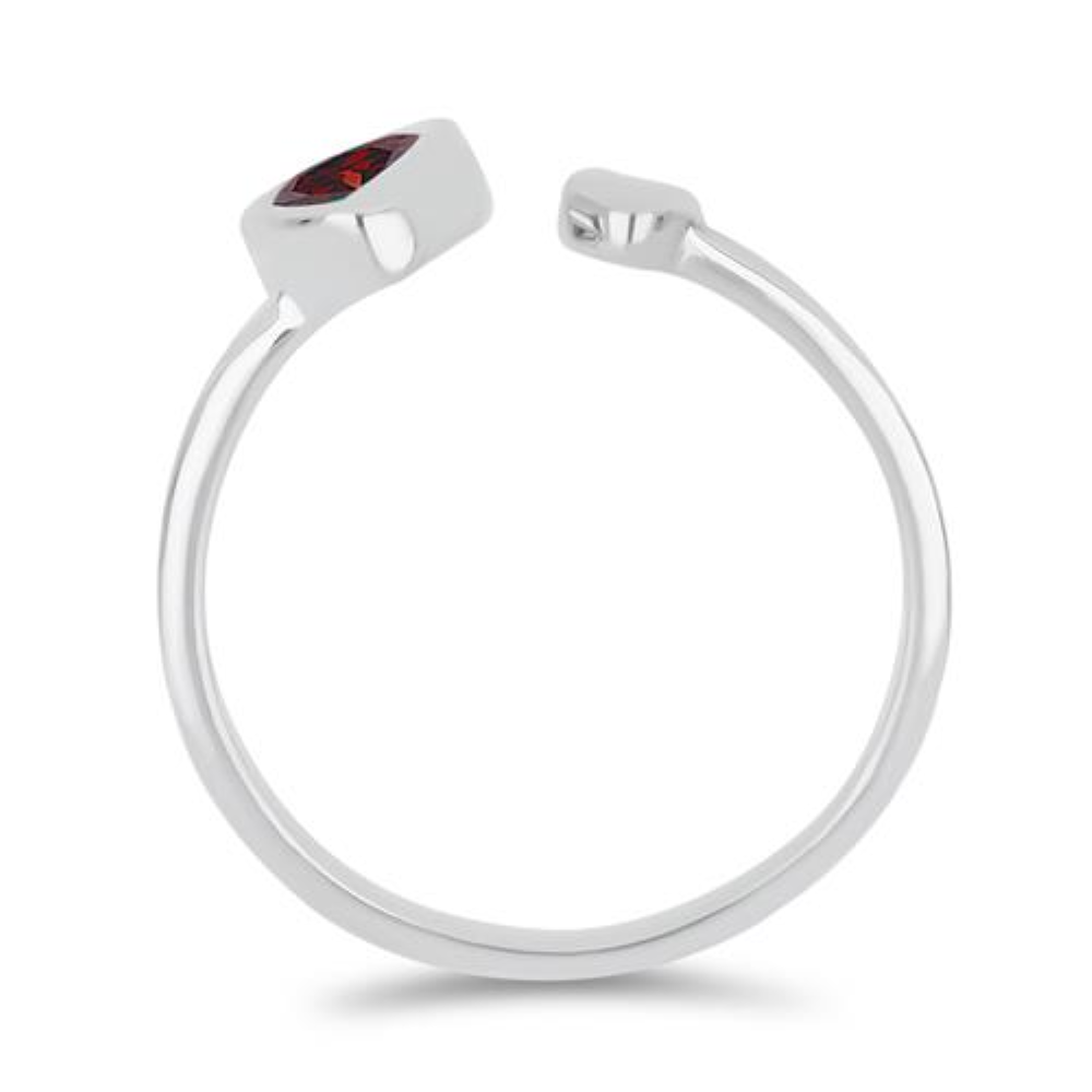 BUY NATURAL GARNET GEMSTONE RING IN 925 SILVER