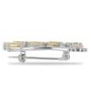 BUY 925 SILVER BROOCH WITH CITRINE GEMSTONE 