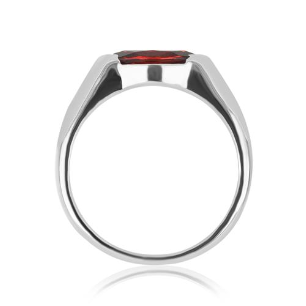 BUY 925 SILEVR GARNET GEMSTONE RING