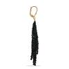 BUY 925 SILVER NATURAL BLACK SPINEL GEMSTONE NUGGETS EARRING