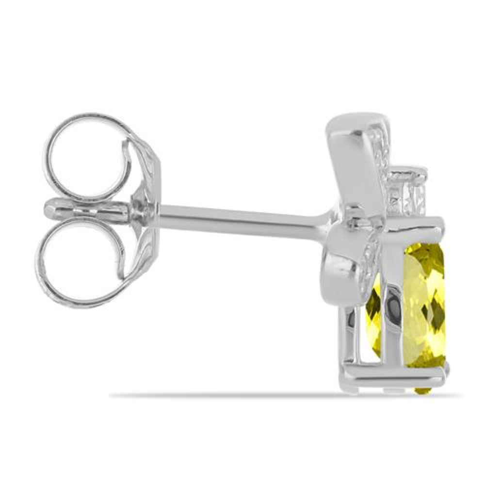 BUY NATURAL CITRINE GEMSTONE EARRING IN 925 SILVER