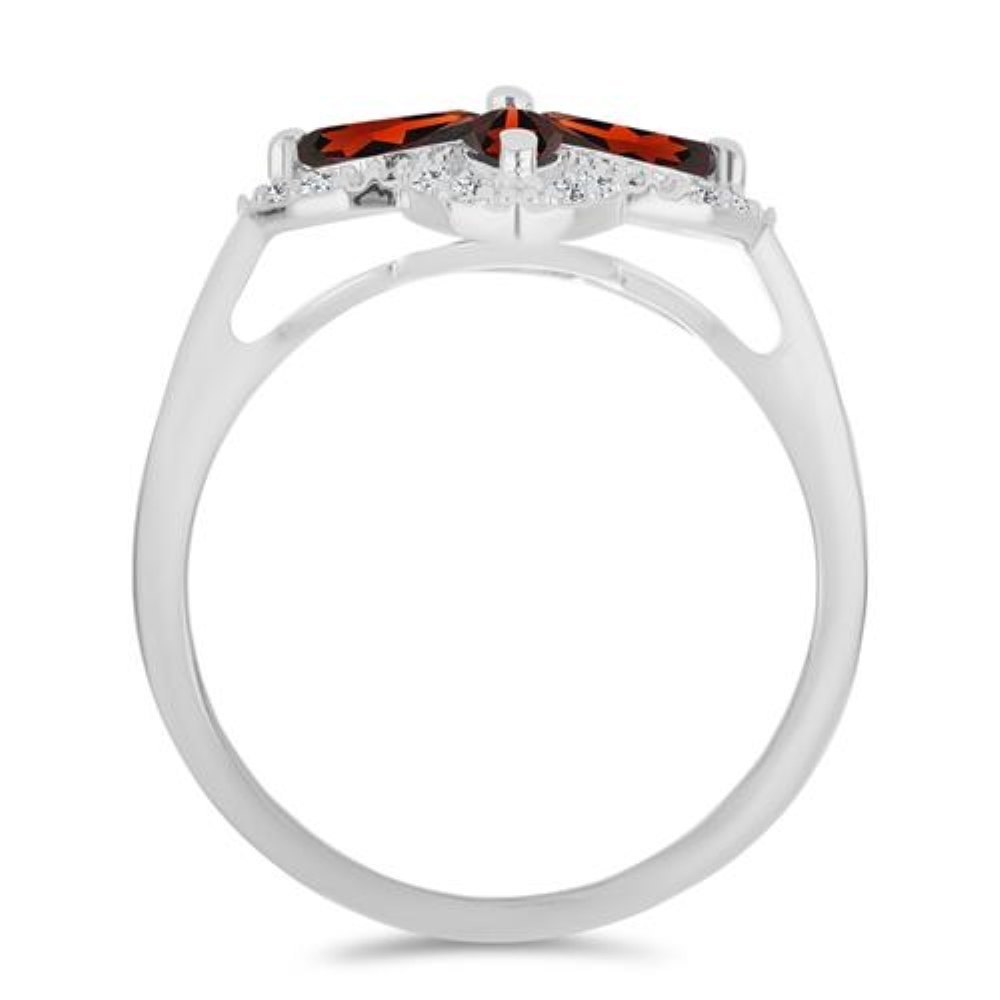 BUY 925 SILVER GARNET GEMSTONE RING 