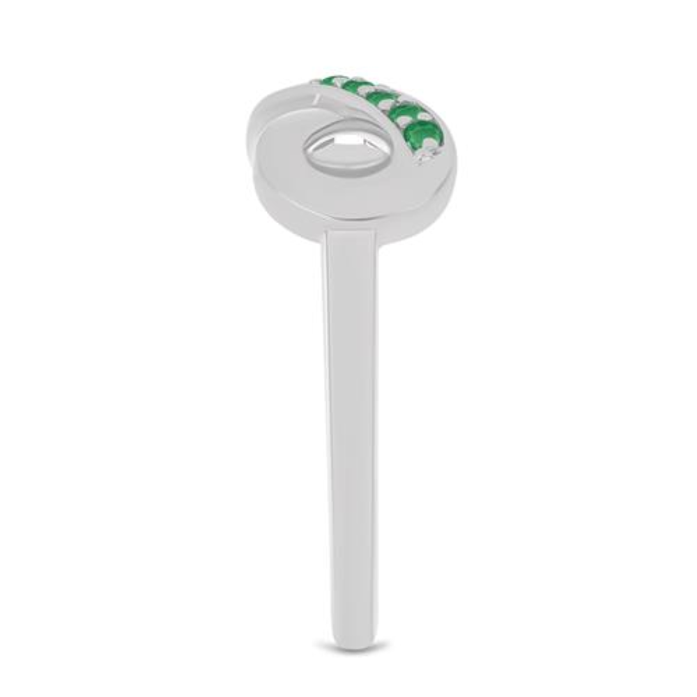 BUY 925 SILVER NATURAL EMERALD GEMSTONE RING