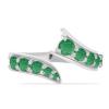 BUY 925 SILVER WITH EMERALD GEMSTONE RING