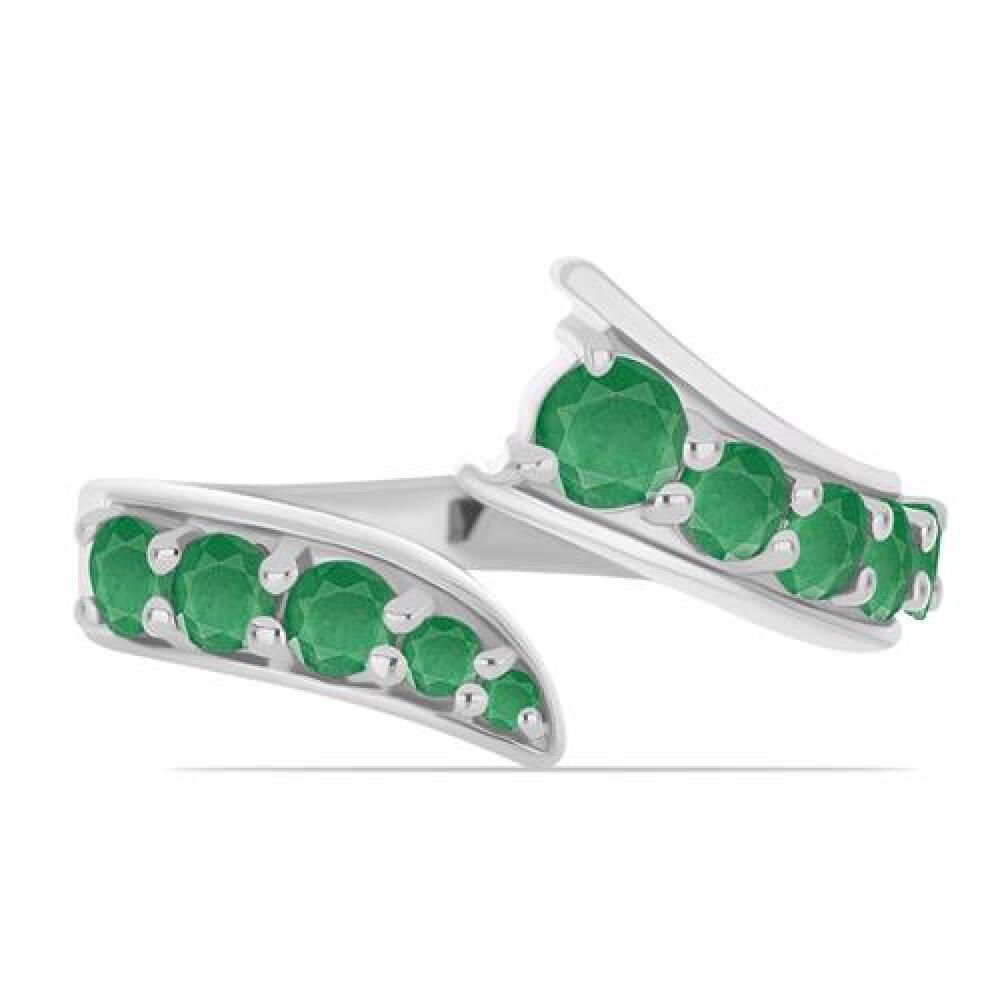 BUY 925 SILVER WITH EMERALD GEMSTONE RING