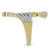 BUY 925 SILVER WITH MULTI TOURMALINE GEMSTONE RING