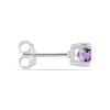 BUY SILVER AFRICAN AMETHYST GEMSTONE EARRINGS