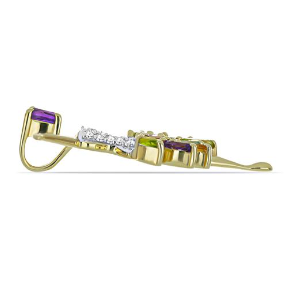 BUY 925 STERLING SILVER WITH MULTI TOURMALINE GEMSTONE FANCY PENDANT