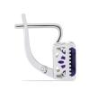 BUY 925 SILVER WITH AFRICAN AMETHYST GEMSTONE EARRING