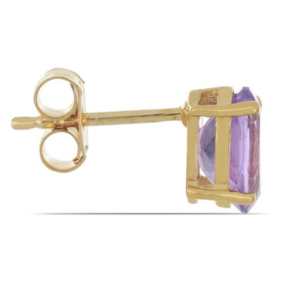 BUY 925 SILVER NATURAL BRAZILIAN AMETHYST GEMSTONE EARRING