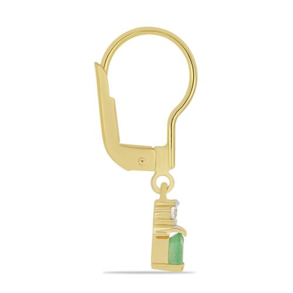 BUY EMERALD GEMSTONE EARRING IN 925 SILVER