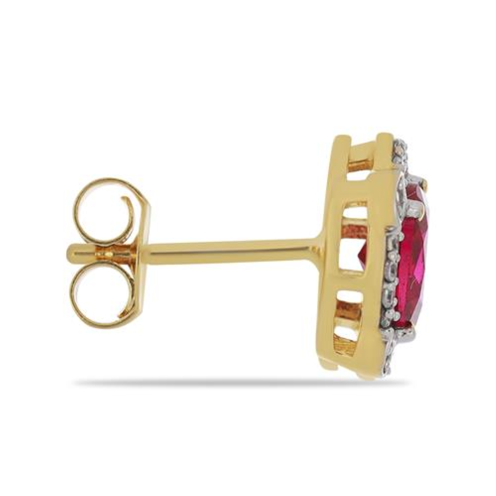 BUY 925 SILVER NATURAL RUBY GEMSTONE EARRING