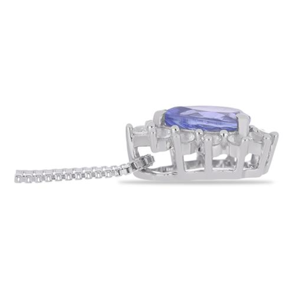 BUY 925 SILVER WITH TANZANITE GEMSTONE PENDANT